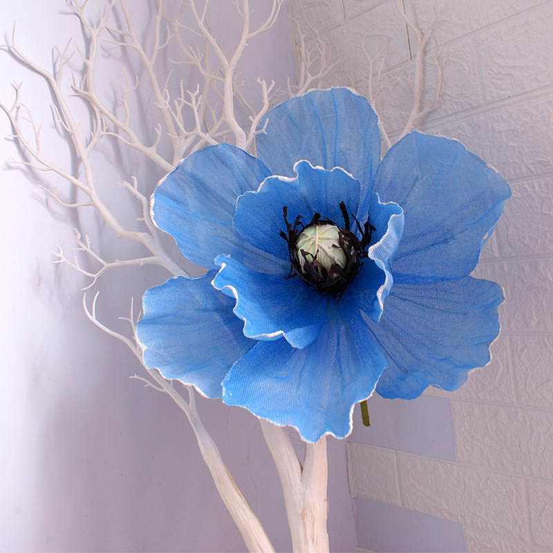 Picture of Large Artificial Poppy Flower Wall Decoration for Wedding Aisle, Window Display, and Festive Atmosphere