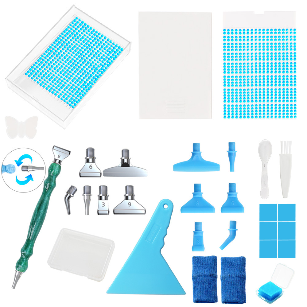 Picture of Diamond Painting New Style Turnout Drill Tray Multifunctional Sieve Drill Point Drill Tray Drawer Funnel Tray DIY Diamond Embroidery Tools suit