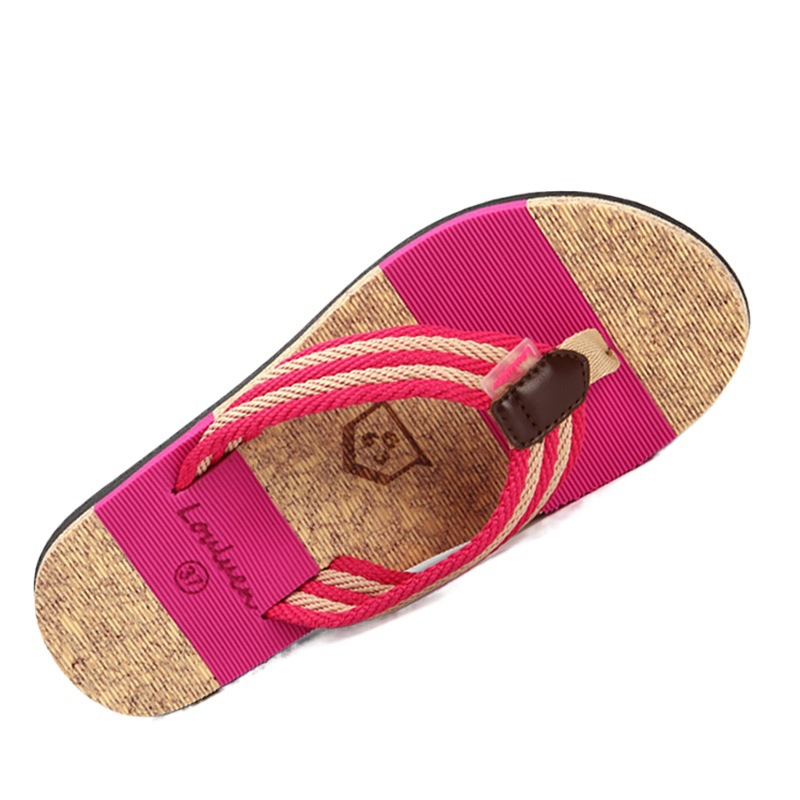 Cross-border New Couple Beach Flip Flops Women's Fashionable Korean Style Trendy Casual Flip Flops Flat Sandals