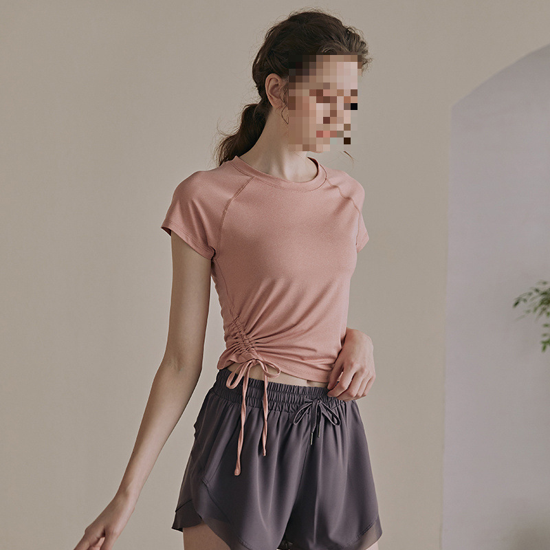 Yoga Clothing Suit for Women Summer Thin Slimming Look Running Quick-Drying Fitness Clothing Morning Running Training Sportswear Shorts Suit