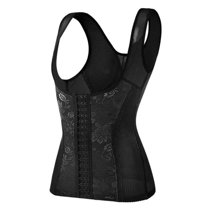 Cross-Border Spot 3 Rows 17 Buckles Steel-Bone Lace Breathable Thin Waist Shaping Waist Shaping Vest