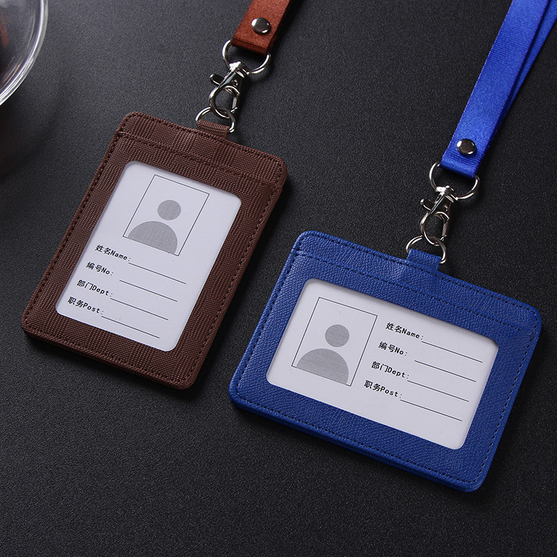 Factory wholesale badge set ID set work card employee factory card student school card protective set lanyard logo