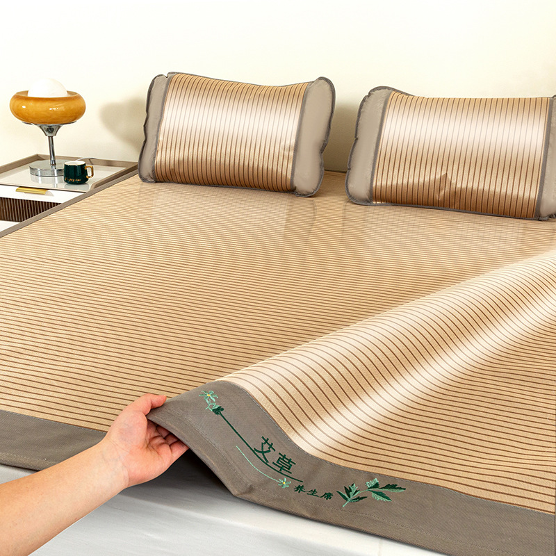 Picture of Class a Carbon Light Ice Silk Mat Student Dormitory Soft Mat Ice Rattan Mat Three-Piece Set Wholesale Antibacterial and Anti-Mite