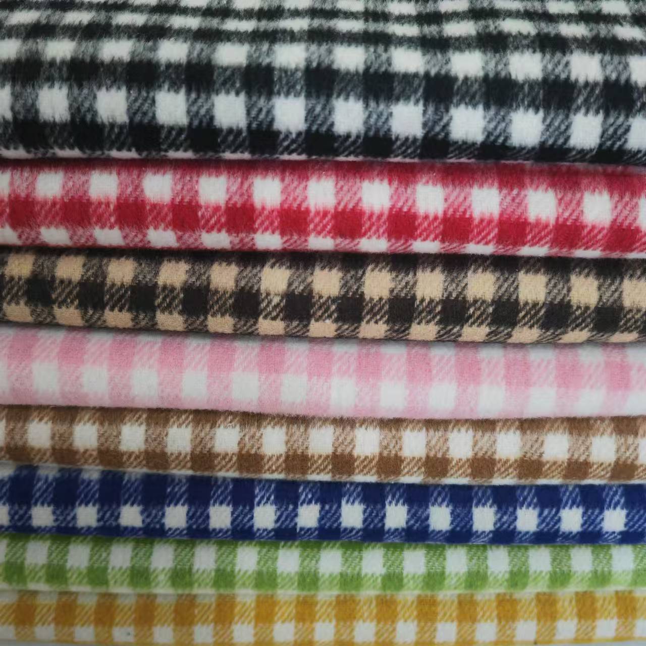 Picture of Shaoxing Factory in stock Autumn and Winter Short Shun Small Plaid Fashion Skirt Children's Wear Shoes and Hats Luggage Wool Fabric