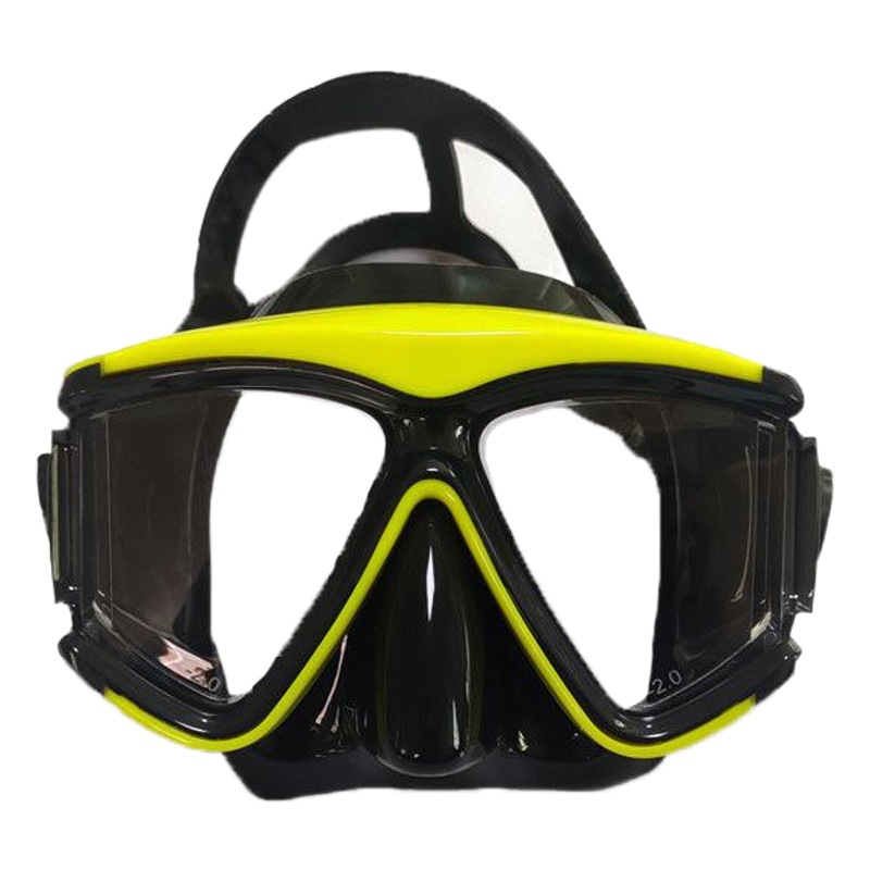 Cross-Border Diving Goggles Hd Diving Mask Reinforced Anti-Fog Diving Goggles Liquid Silicone Snorkeling Can Be Equipped with Myopia Film