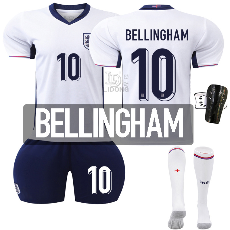 Picture of Euro 2024 New Football Jersey suit England Home Jersey Number 9 Kane 11 Foden 10 Bellingham