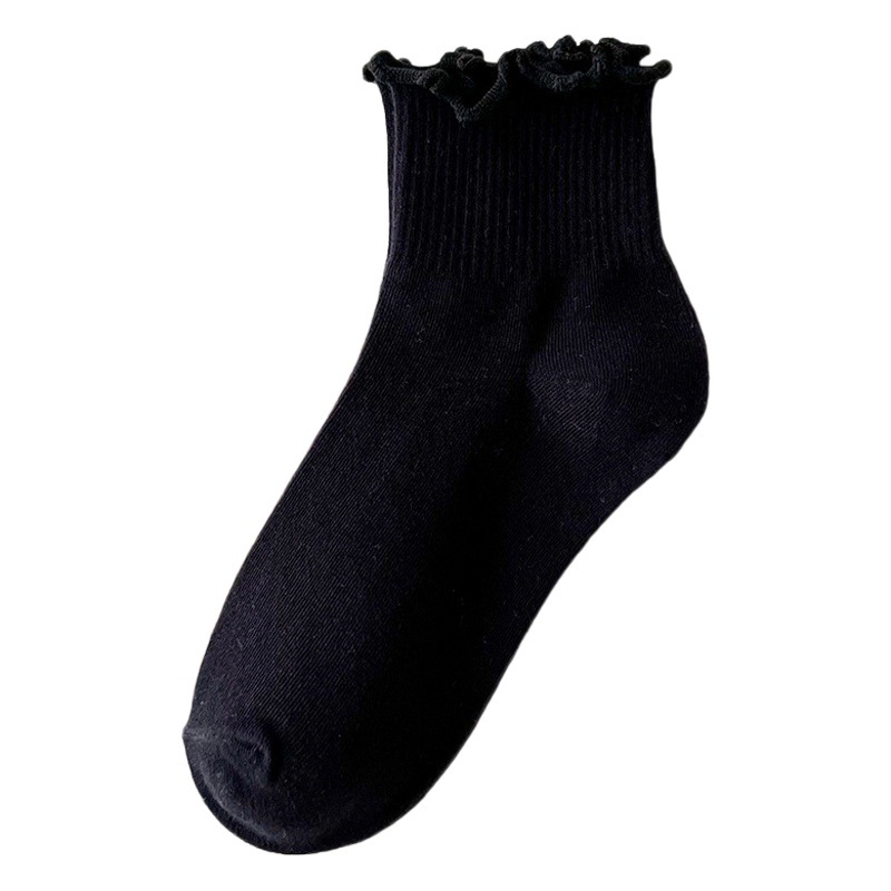 Japanese winter curling short socks cute socks women's fresh winter wooden ear women's socks student lo women's socks