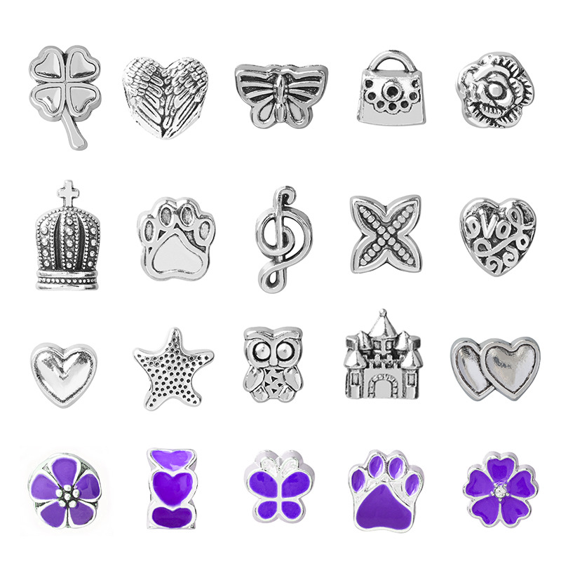 Picture of Children's Day Hot Cartoon Purple Set diy Creative Handmade Jewelry Bracelet Women's Exquisite Gift Box Gift Bracelet