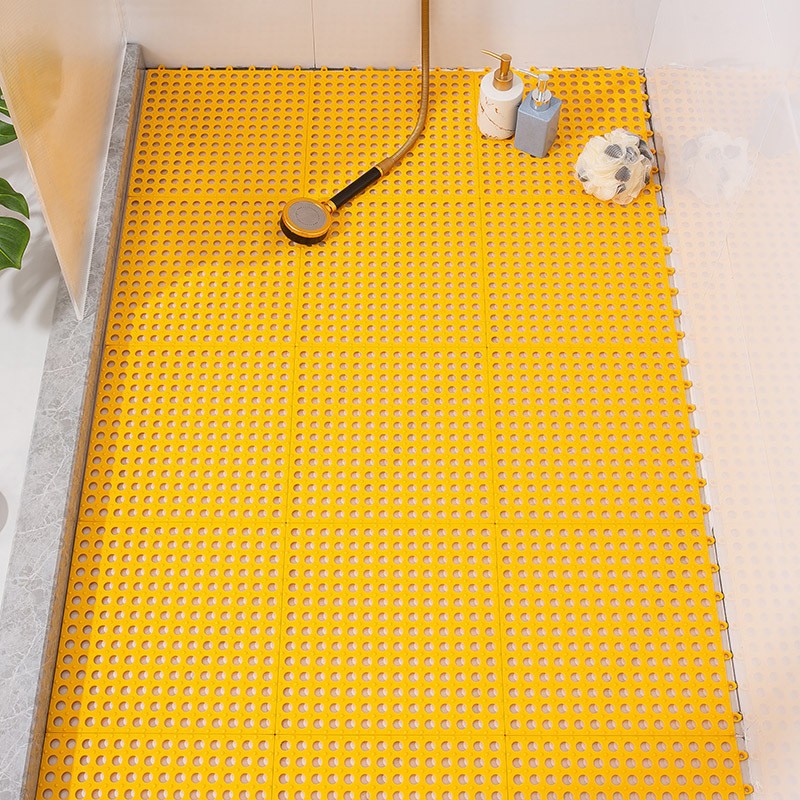 Picture of Bathroom Non-slip Floor Mat Bathroom Shower Room Foot Mat Hotel Toilet Hollow Splicing Mat Swimming Pool Drainage Mat