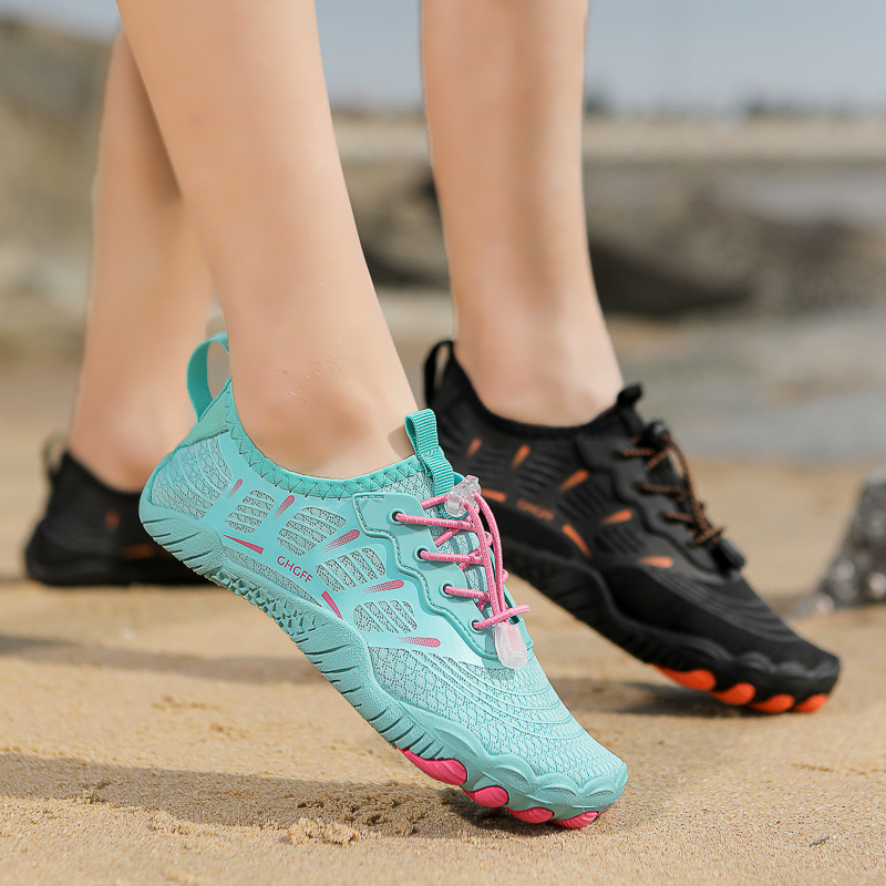 Swimming Shoes Speed Wading Shoes Fitness Indoor Beach Shoes Diving New Five Finger Tracing Shoes Outdoor Dry Shoes for Men and Women