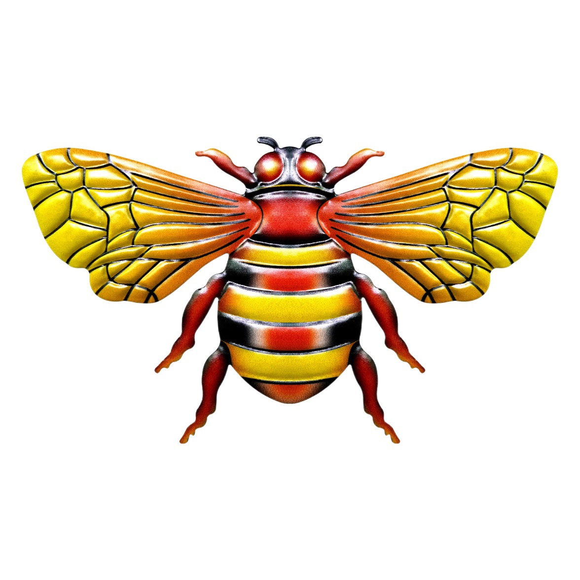 Amazon home craft gift bee wall decoration iron home pendant decoration indoor and outdoor decoration wholesale