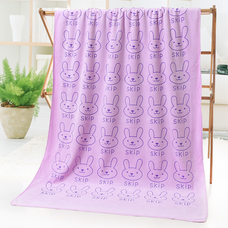Picture of Microfiber thickened beach towel absorbent quick-drying adult large bath towel printed cartoon children's swimming bath towel wholesale