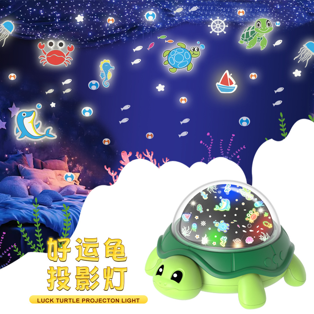 Carefully Selected Good Luck Turtle Projection Lamp Kidsren's Birthday Gift Girl Starry Sky Lamp Bedroom Starry Sky Ceiling Turtle Starry Sky Lamp