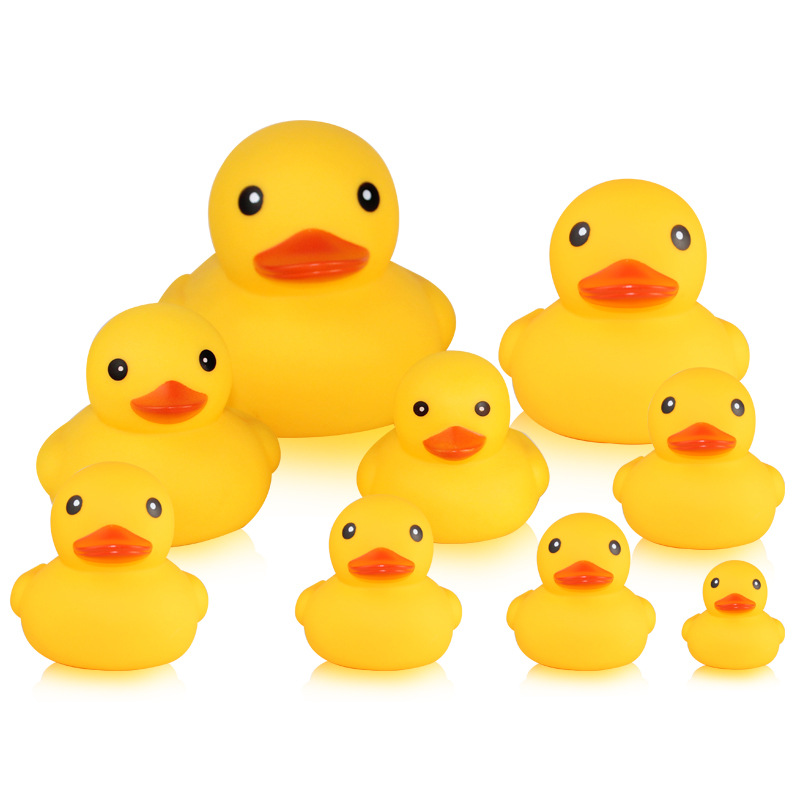 Picture of Hong Kong Version of Little Duck Toy Baby Bath and Water No. 8 Little Yellow Duck Toy Kidsren's Educational Pinch and Call