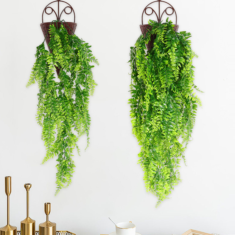 Picture of Amazon Simulation Wall Hanging Persian Grass Rattan Artificial Hanging Fern Vine Hanging Green Plant