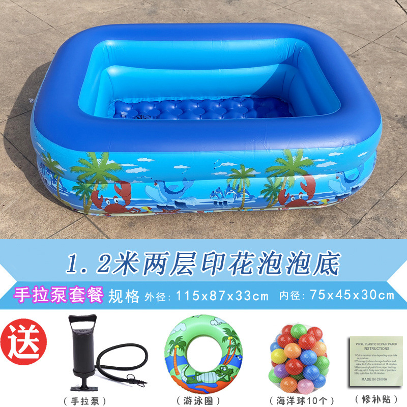 Picture of Inflatable Swimming Pool for Children Thickened Household Extra Large Baby Baby Adult Bath Pool Foldable