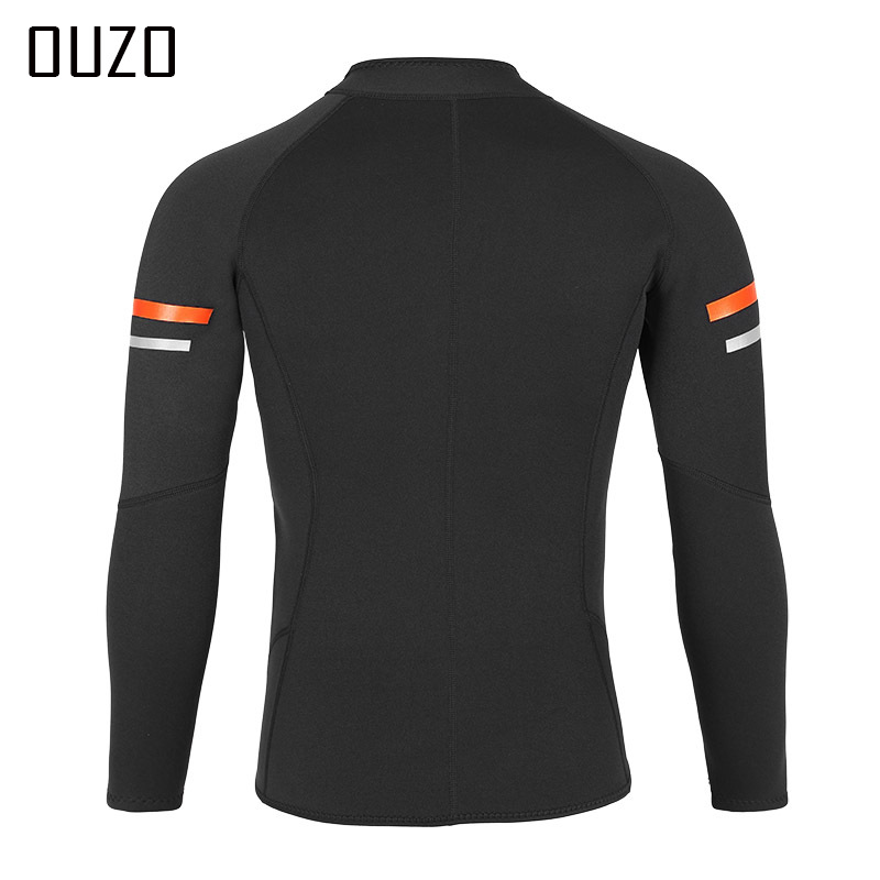 Picture of Ouzo 1.5mm Wetsuit for Men and Women, Long-Sleeved Diving Top, Split Sun Protection Surfing Suit, Jellyfish Suit, Winter Swimsuit