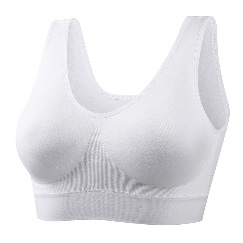 Picture of Zero binding underwear plus size yoga shockproof sports bra wireless seamless one-piece bra female foreign trade Wholesale