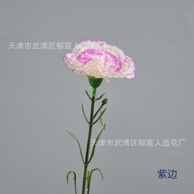 Picture of Carnation Single Branch Simulation Flower Mother's Day Flower Basket Flower Arrangement Shopping Mall Holiday Atmosphere Modeling Layout