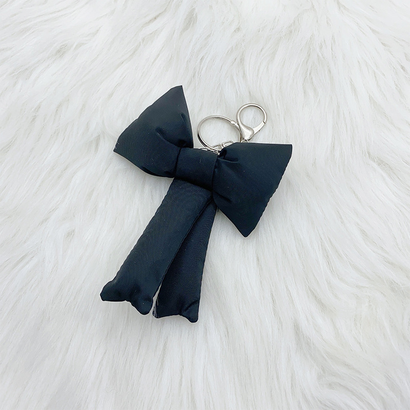 Picture of Ins Korean Style Multi-color Style Cute Girl's Heart Bow Keychain Bag Pendant Accessories High-end Sense Niche Trendy