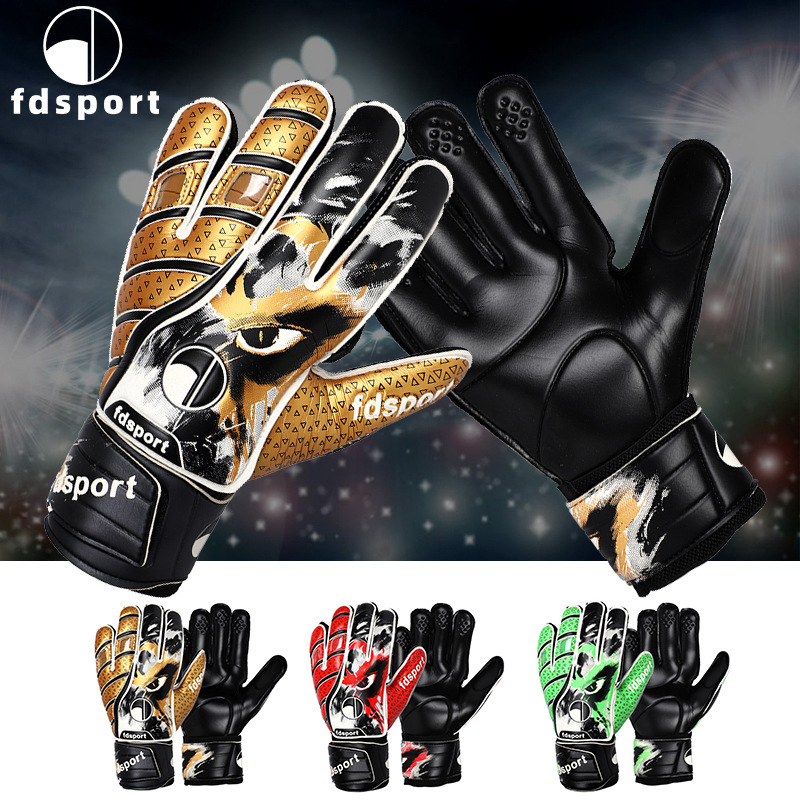 Football goalkeeper latex finger gloves primary and secondary school students competition gloves adult special competition protective gear