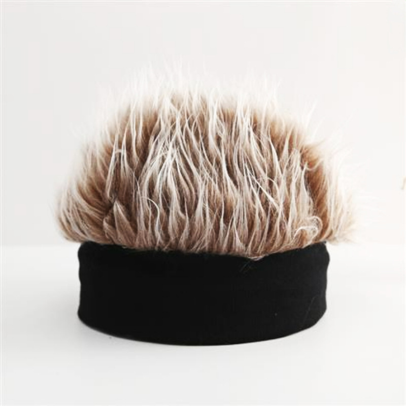 Picture of Cross-border explosions wig hat landlord hat hip-hop hat men's ins women knitted hat Mao Mao hat Southeast Asia hot sale