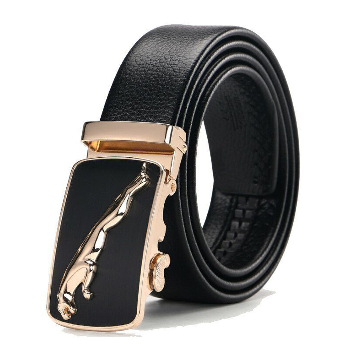 Picture of Men's belt automatic buckle litchi pattern belt business gift online shop clothing accessories gift pants belt factory wholesale