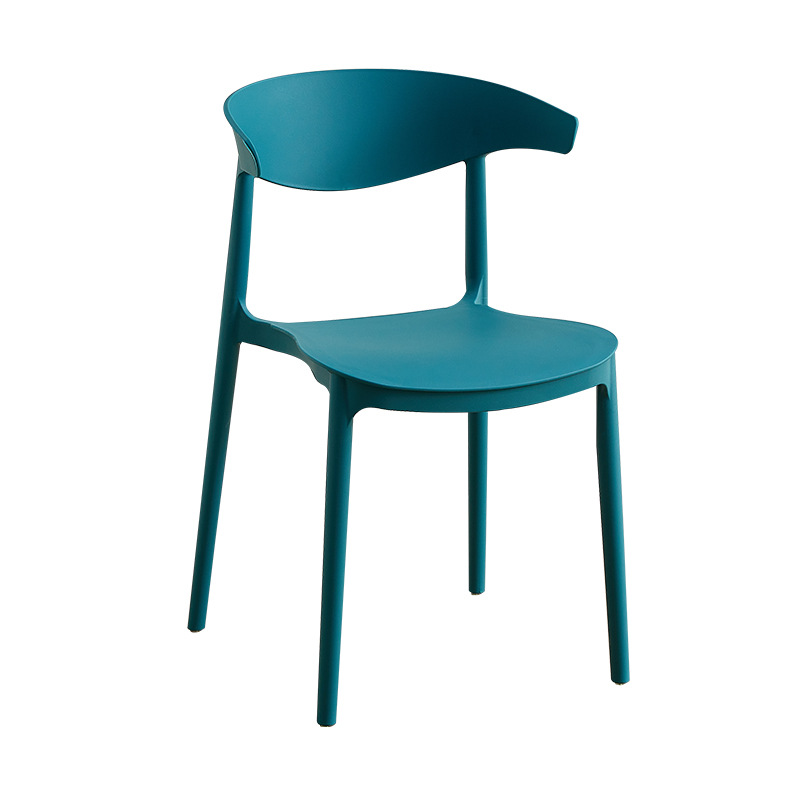 Picture of Modern Simple Plastic Chair for Home Use, Adult Chair with Backrest, Horn Chair, Cafe Dining Chair, Backrest Chair, Lightweight and Durable