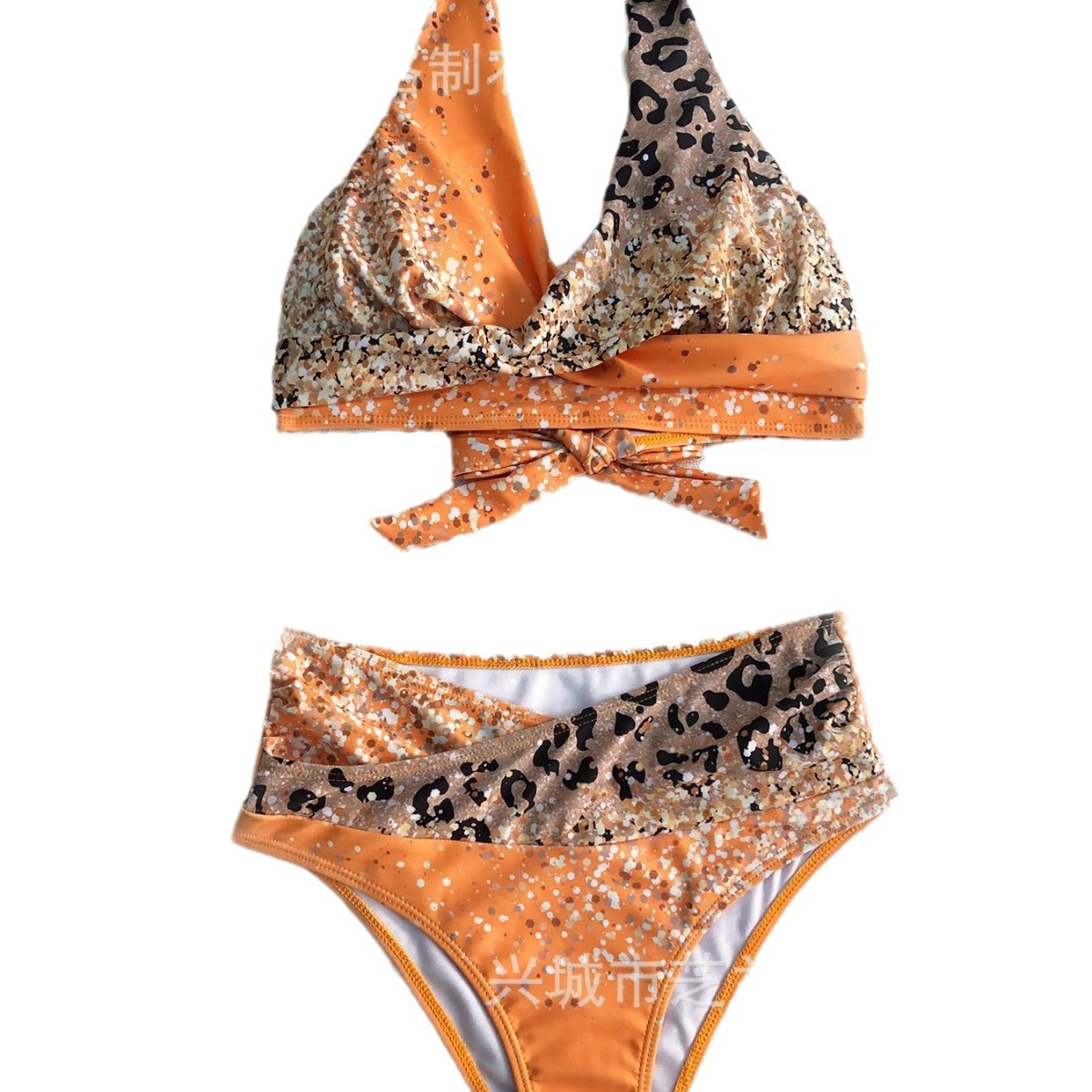 Picture of 2025 Cross-border New Leopard Gradient Bikini Split European and American Foreign Trade Women's Swimsuit Two-piece Bikini