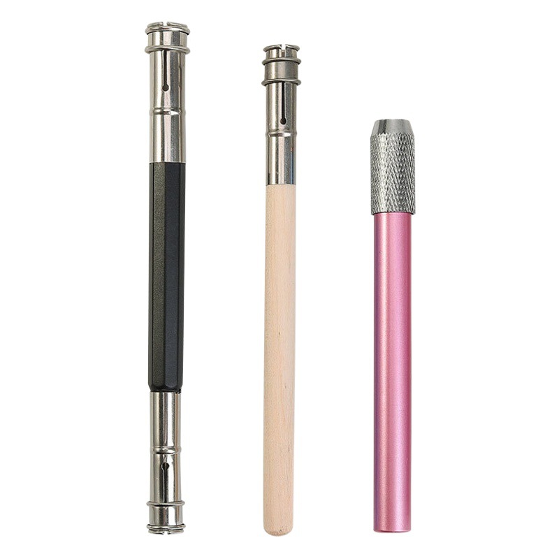 Foreign trade cross-border metal stainless steel double-headed pencil extender pen case extender pen sketch pencil extension rod