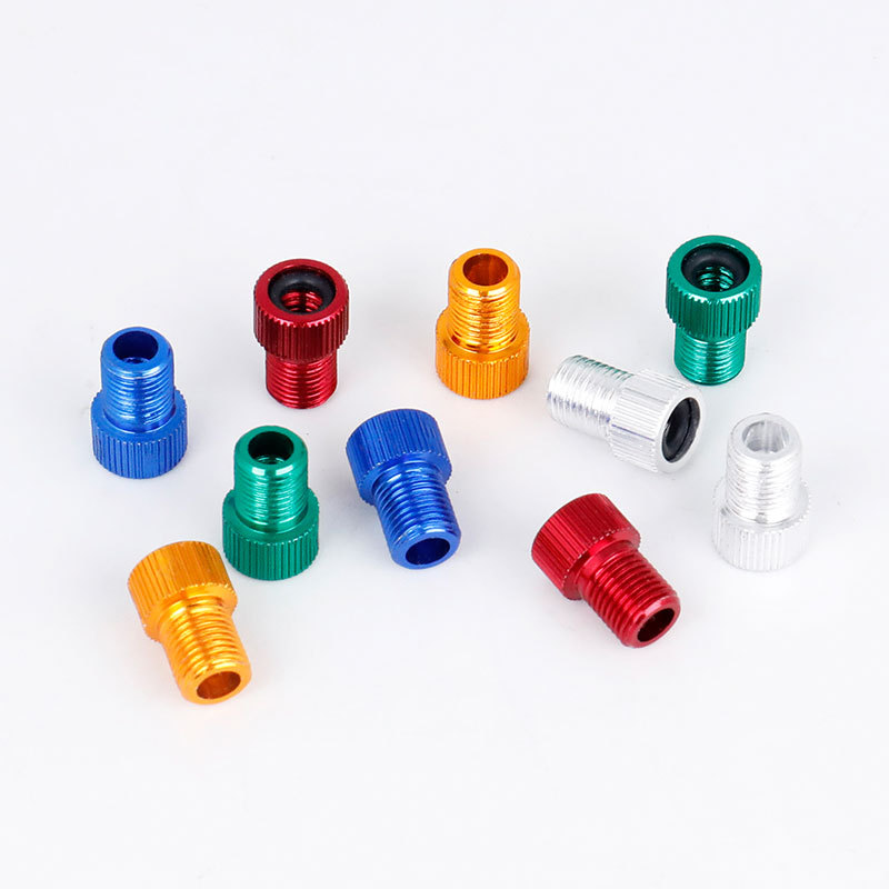 French to American adapter mountain bike pump accessories valve adapter color aluminum alloy adapter