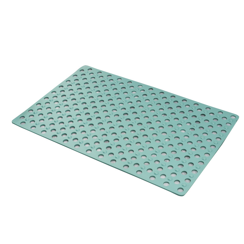 Picture of Square Anti-slip Mat Bathroom Mat Bath Anti-fall Environmental Protection Household Shower Room Suction Cup Floor Mat Bathroom Massage Foot Mat