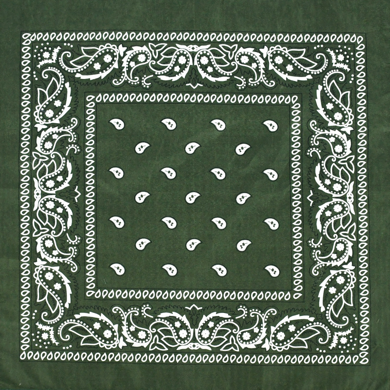 Picture of Factory direct supply in stock polyester square paisley scarf wholesale hip hop hip hop riding cashew flower scarf