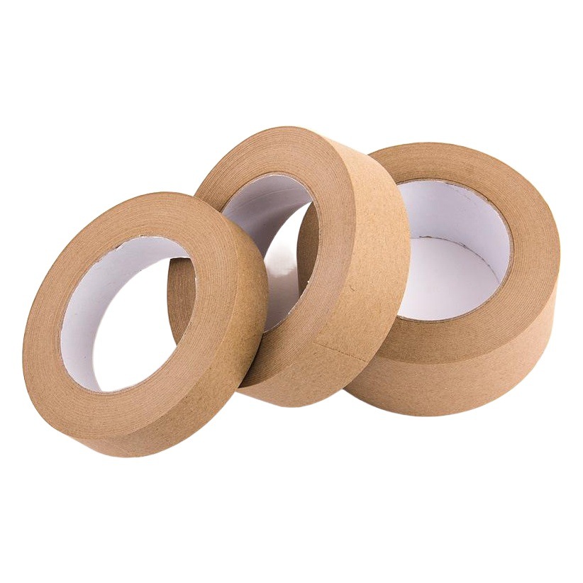 Brown Packing Paper Tape Art Student Painting Special Self-Adhesive Wet Water Tape Kidsren's Writing Sealing Multi-Functional Tape Paper