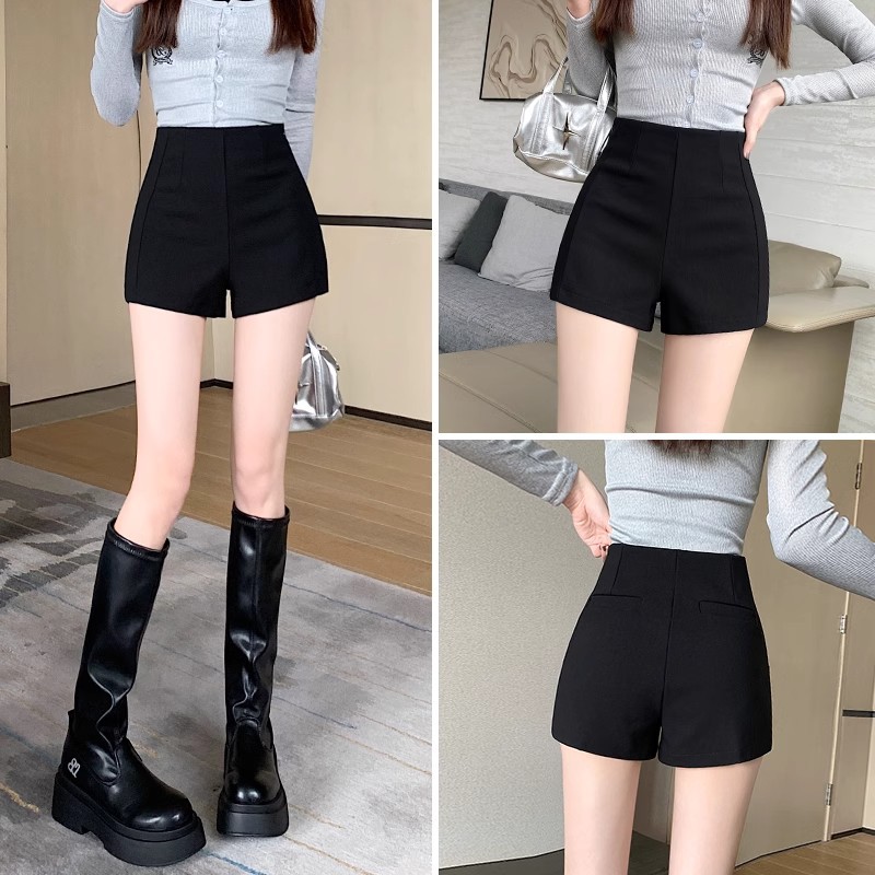 Underwear Missing Shorts Women's Summer 2024 New High Waist Short Hip Black Outer Wear Bottoming Hot Pants for Hot Girls