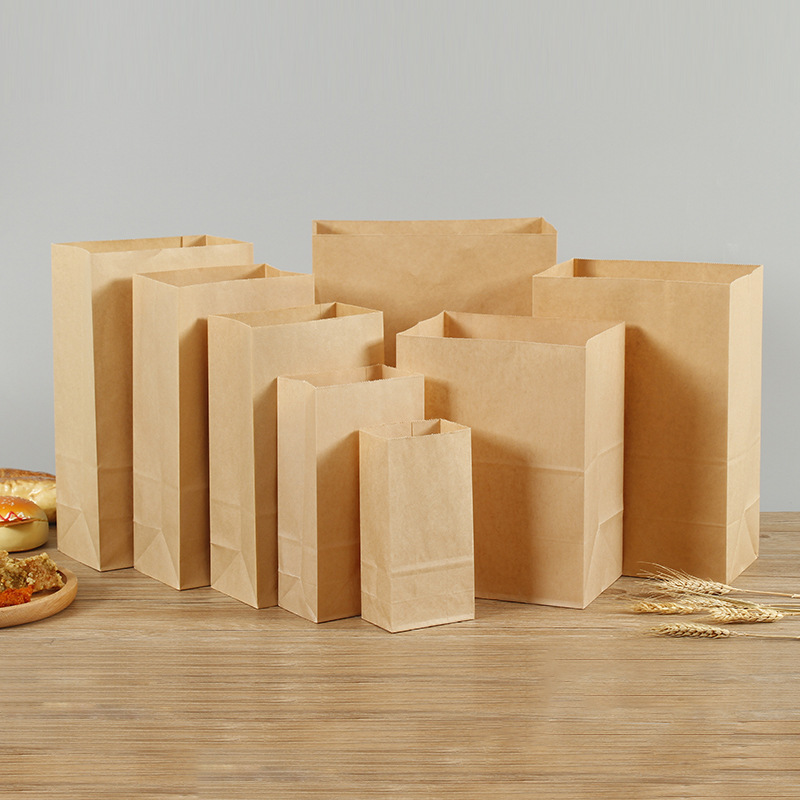 Ins Little Red Riding Book Same Kraft Paper Bag Oil-proof Film Waterproof Cosmetic Lipstick Desktop Sundries Storage Bag