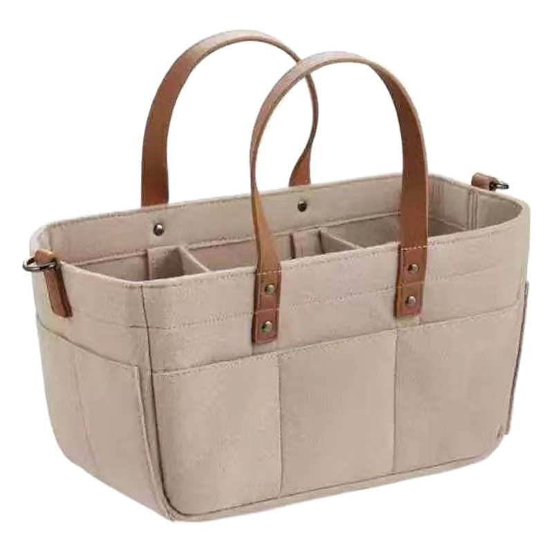Cross-border Amazon Explosions Felt Diaper Bag Storage Bag Creative Travel Folding Portable Mummy Bag Felt Bag