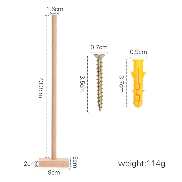 Picture of Amazon Simple Baby Bed Bell Wooden Bracket Mosquito Net Hanging Pole Bed Bell Accessories Newborn Comfort Bed Bell Bracket