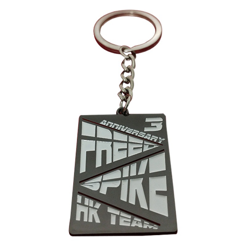 Metal Keychain Customization Company Logo Key Pendant Anniversary Gift Rotating Keychain Metal Customization