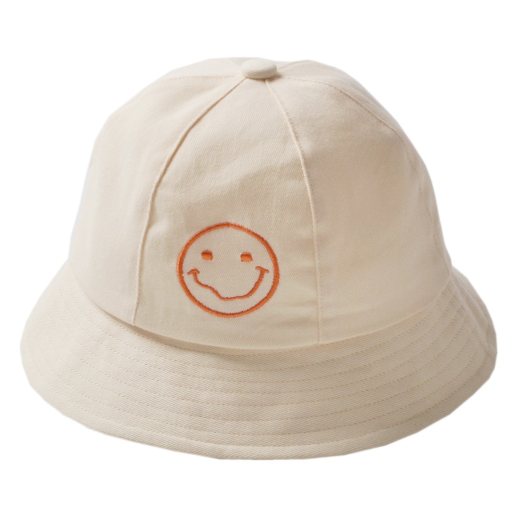 moinmlon Korean Spring and Summer New Children's Sunscreen Hat Baby Cotton Breathable Basin Hat Baby Sun Hat