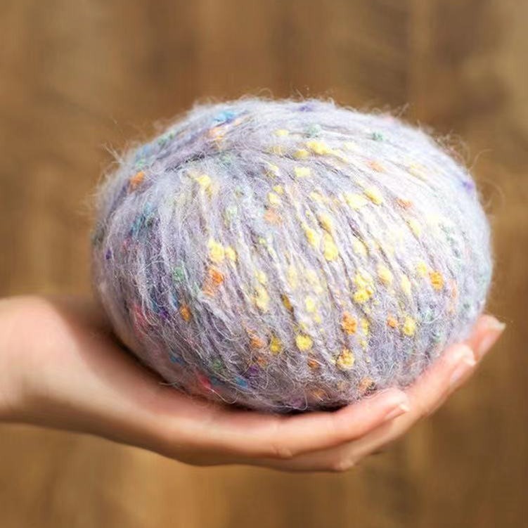Wholesale beanie yarn mahai hand mixed wool ball hand crocheted DIY scarf sweater skin-friendly coarse wool material bag