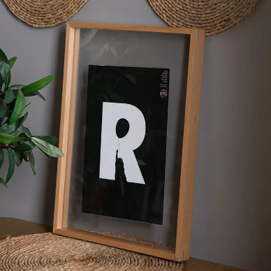 Picture of A4 Creative Photo Frame Table Stereo Hollow 6-Inch 7-Punch-Free Double-Sided Glass Plant Specimen Frame Picture Frame