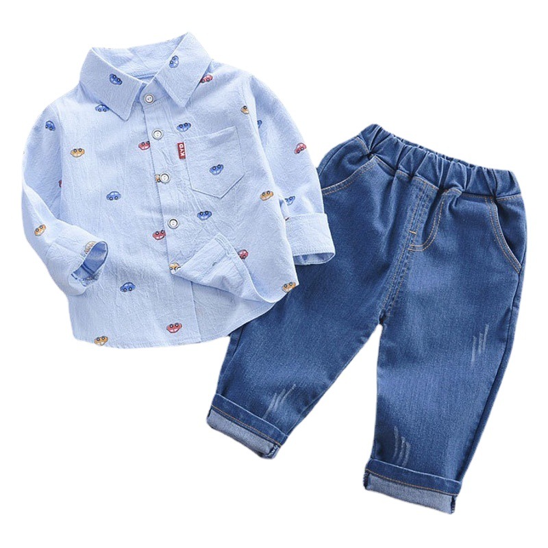 Picture of Wholesale boys' spring clothing suit 2022 new trendy handsome baby children's baby spring and autumn 1-3 years old children's clothing