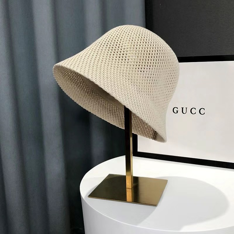 Picture of Fisherman Hat Women's Spring and Summer New Arrival Women's Lace Fashionable Japanese Bucket Hat Simple Sunscreen Hat Showface Small Basin Hat