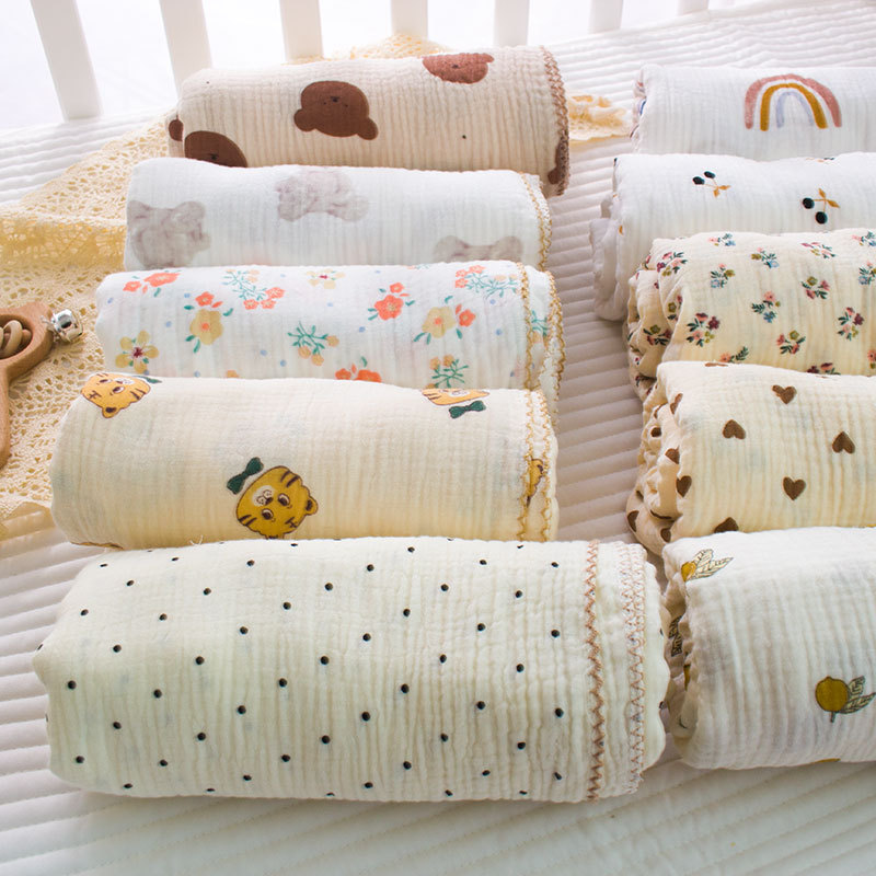 Picture of Gauze Blanket Holding Quilt Cotton Bath Towel Newborn Supplies Class A Baby Bag Single Bag for Newborn Infants