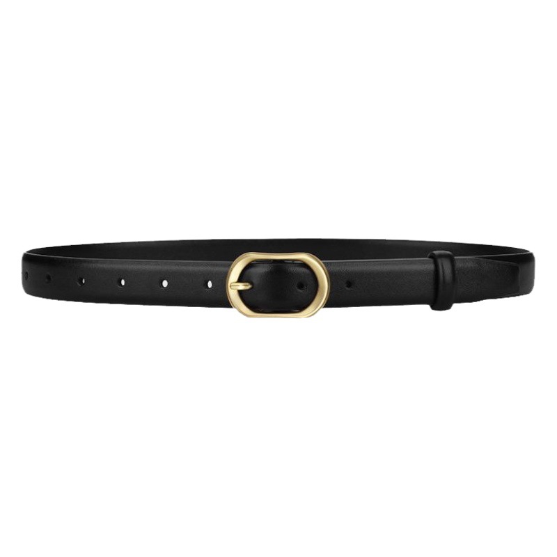 Belt Women's 2025 New Genuine Leather Pin Buckle Belt Easiest for Match Niche Jeans Belt Summer Decorative Suit Casual Style