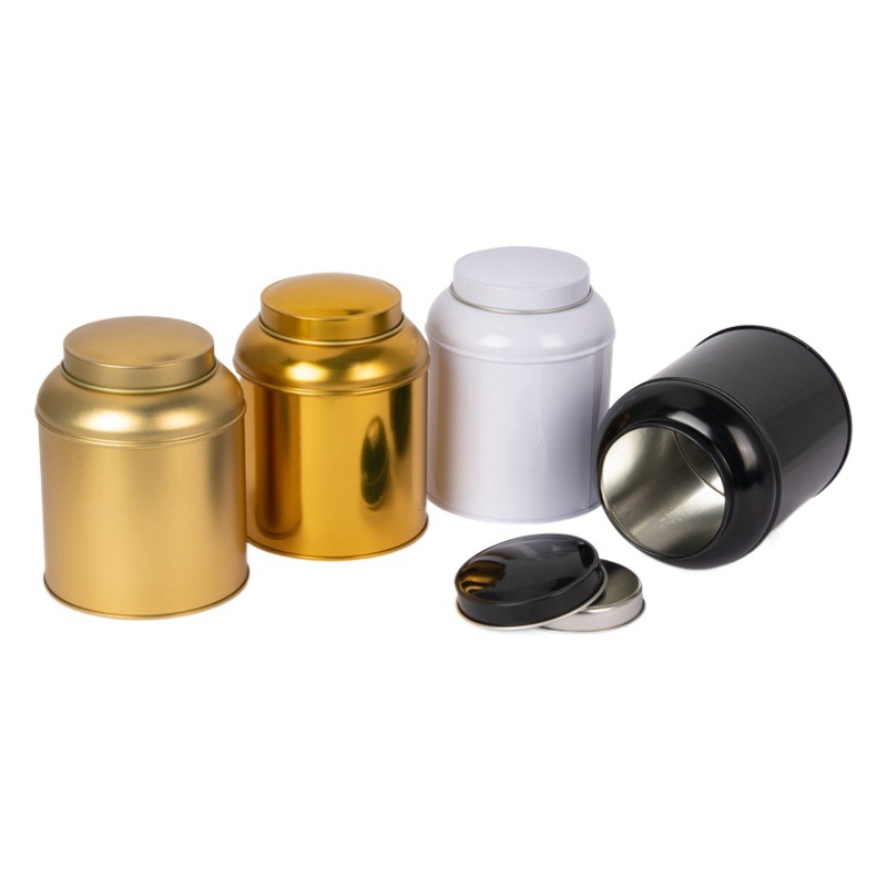 Tea Can Iron Can Tangerine Peel Sealed Storage Iron Box Small Can Tea Empty Can Metal Packaging Gift Box Round Tinplate Can
