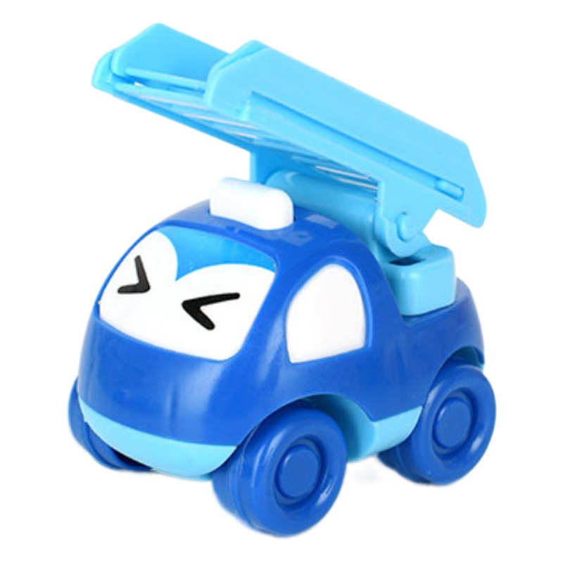 Cross-border hot sale cartoon fire engineering vehicle egg twisting machine egg loading cartoon children's toy car inertia car model