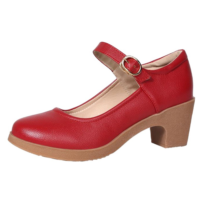 2025 New Dancing Square Dance Shoes New Mid-heel Soft-soled Dance Shoes Women's Middle-aged and Elderly Mother Shoes Cross-border Production