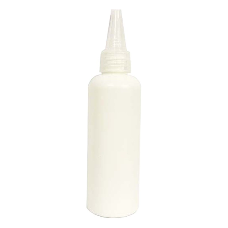 in stock wholesale 30 50 100ml white pointed nose bottle pigment colored sand bottle pe plastic squeeze bottle